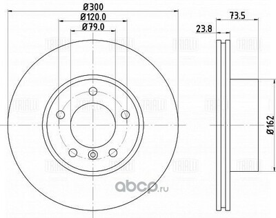 Trialli  .  / BMW 3 (E90) (05-)/1 (E81) (04-) . d=300 (DF 261004) (,  2)