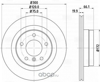 Trialli  .  / BMW 3 (E90) (05-)/1 (E81) (04-) . d=300 (DF 261005) (,  2)