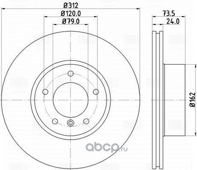 Trialli  .  / BMW 1 (F20) (11-)/2 (F22) (13-)/X1 (E84) (09-) . d=312 (DF 261008) ()