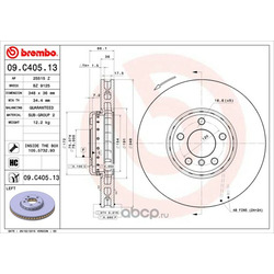 Brembo    L BMW 5-F07/F10/F11/F18 6-F06/F12/F13 7-F01/02/03/04