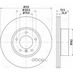 Trialli  .  / BMW 1 (F20) (11-)/2 (F22) (13-)/X1 (E84) (09-) . d=312 (DF 261008)